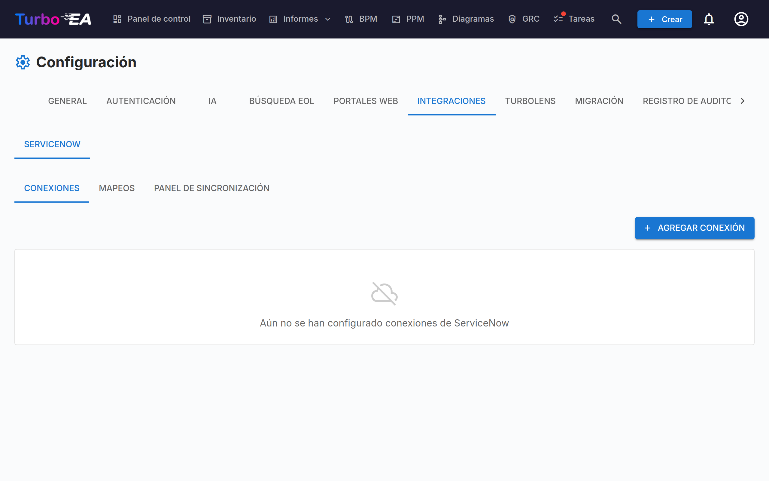 Configuración de ServiceNow