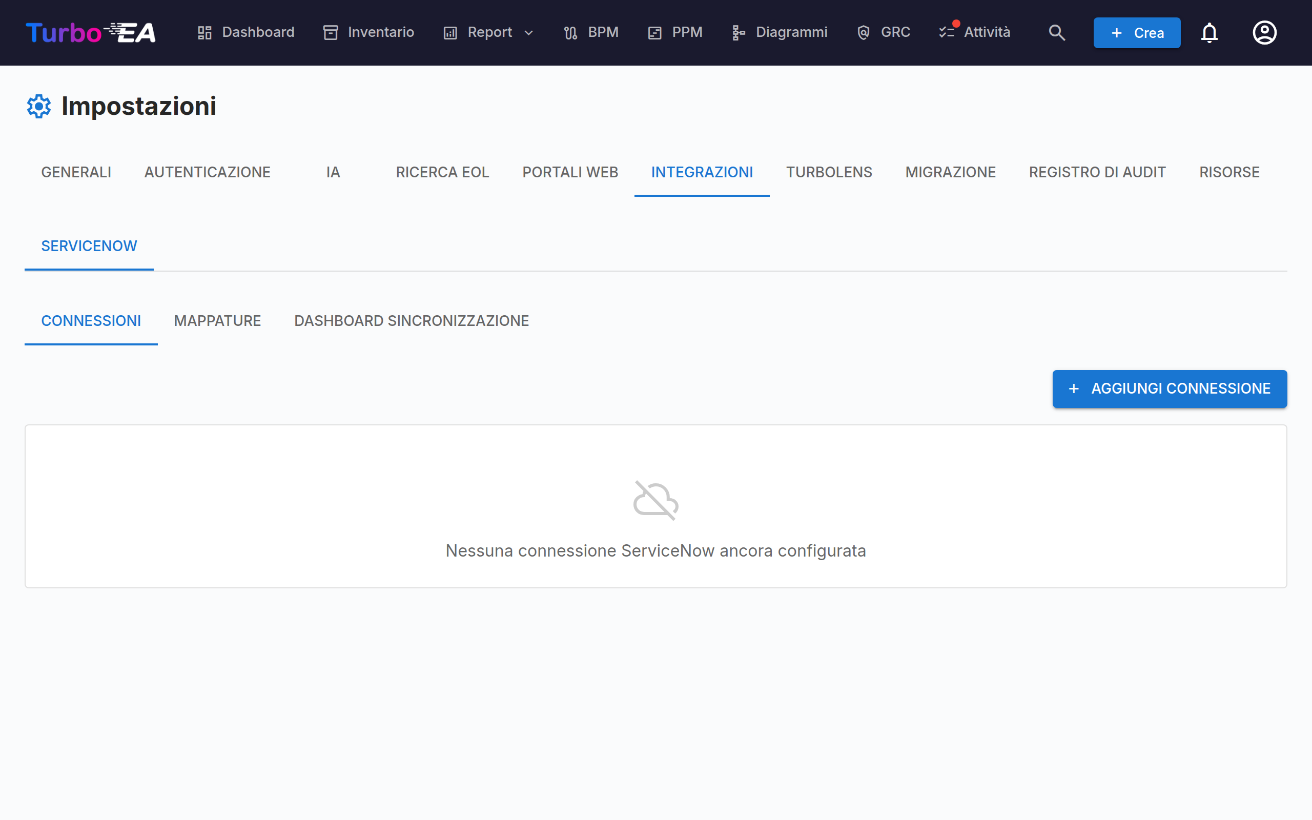 Integrazione ServiceNow